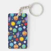 宇宙パターン,惑星,星,コスモス,銀河系 キーホルダー (裏面)