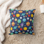 宇宙パターン，惑星，星，コスモス，銀河系 クッション (ブランケット)