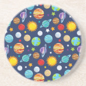 宇宙パターン，惑星，星，コスモス，銀河系 コースター (正面)