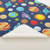 宇宙パターン,惑星,星,コスモス,銀河系 シェルパブランケット (3/4)