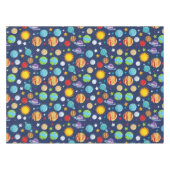 宇宙パターン,惑星,星,コスモス,銀河系 テーブルクロス (正面(横))