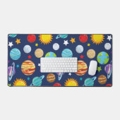 宇宙パターン，惑星，星，コスモス，銀河系 デスクマット (キーボード&マウス)