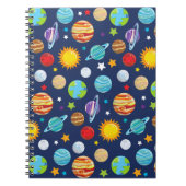 宇宙パターン，惑星，星，コスモス，銀河系 ノートブック (正面)