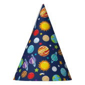 宇宙パターン,惑星,星,コスモス,銀河系 パーティーハット (左)