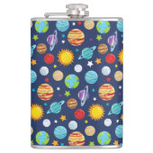 宇宙パターン，惑星，星，コスモス，銀河系 フラスク (正面)