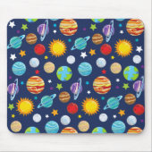 宇宙パターン，惑星，星，コスモス，銀河系 マウスパッド (正面)