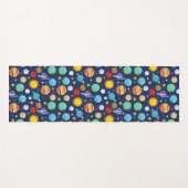 宇宙パターン,惑星,星,コスモス,銀河系 ヨガマット (正面(横))