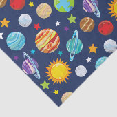 宇宙パターン，惑星，星，コスモス，銀河系 薄葉紙 (詳細)