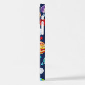 宇宙パターン,惑星,星,コスモス,銀河系 iPhoneケース (左側面)