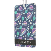 宇宙パターン,惑星,星,銀河系,あなたの名前 カーエアーフレッシュナー (左)