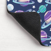 宇宙パターン,惑星,星,銀河系,あなたの名前 マウスパッド (コーナー)