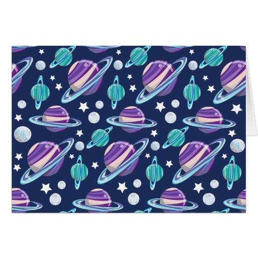 宇宙パターン、惑星、星、銀河系、コスモス (正面横)