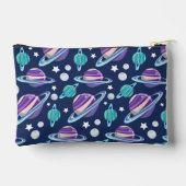 宇宙パターン、惑星、星、銀河系、コスモス アクセサリーポーチ (裏面)