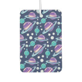 宇宙パターン、惑星、星、銀河系、コスモス カーエアーフレッシュナー (正面)