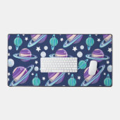 宇宙パターン、惑星、星、銀河系、コスモス デスクマット (キーボード&マウス)