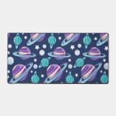 宇宙パターン、惑星、星、銀河系、コスモス デスクマット (正面)