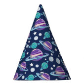 宇宙パターン、惑星、星、銀河系、コスモス パーティーハット (右)