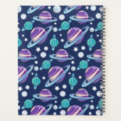 宇宙パターン、惑星、星、銀河系、コスモス プランナー手帳 (裏面)
