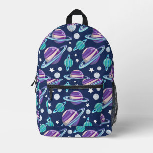 宇宙パターン、惑星、星、銀河系、コスモス プリントバックパック