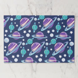 宇宙パターン、惑星、星、銀河系、コスモス ペーパーパッド