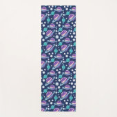 宇宙パターン、惑星、星、銀河系、コスモス ヨガマット (正面)