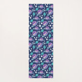 宇宙パターン、惑星、星、銀河系、コスモス ヨガマット (裏面)