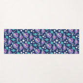 宇宙パターン、惑星、星、銀河系、コスモス ヨガマット (正面(横))