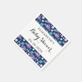 宇宙パターン,惑星,星,銀河系,赤ちゃんシャワー スタンダードカクテルナプキン (角)