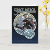 宇宙パトロールグリーティングカード カード (黄色い花)