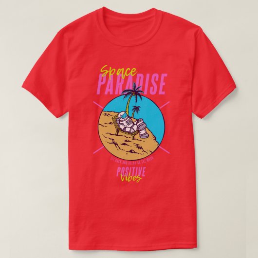 宇宙パラダイスサマーレトロビベス Tシャツ (デザイン正面)