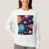 宇宙パレット:惑星交響曲 Tシャツ (正面)