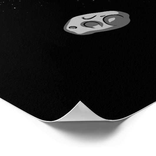 宇宙パンダベア宇宙飛行士銀河系宇宙動物 ポスター (角)