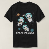 宇宙パンドおもしろいス宇宙飛行士プラネット旅行ティー Tシャツ (デザイン正面)