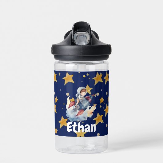 宇宙パーソナライズされたアドベンチャーウォーターボ子供へトル ウォーターボトル (正面)