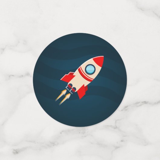 宇宙パーソナライズされたテーマ誕生会 コンフェッティ (スモール正面)