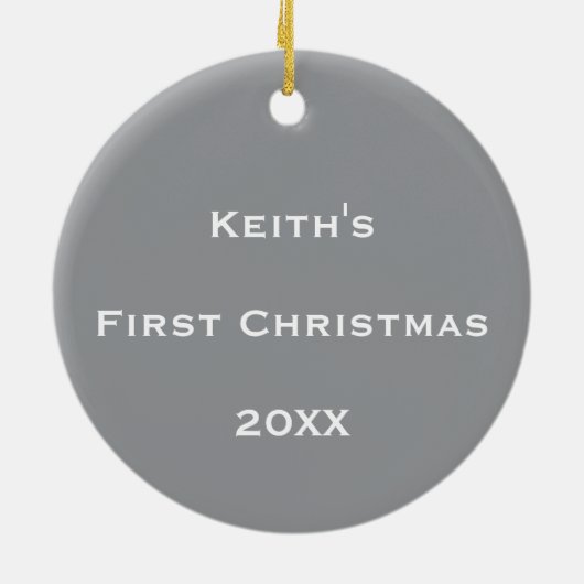 宇宙パーソナライズされたバブル流 セラミックオーナメント (裏面)