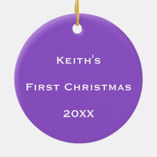 宇宙パーソナライズされたバブル流 セラミックオーナメント (裏面)