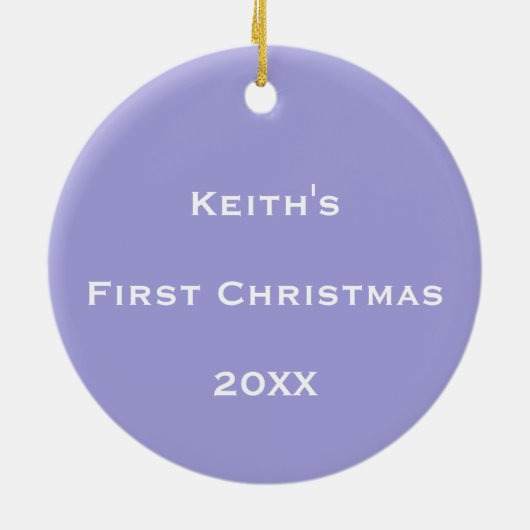 宇宙パーソナライズされたバブル流 セラミックオーナメント (裏面)