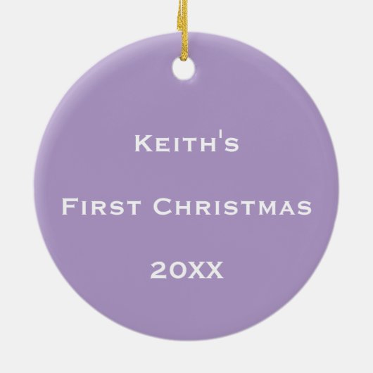 宇宙パーソナライズされたバブル流 セラミックオーナメント (裏面)