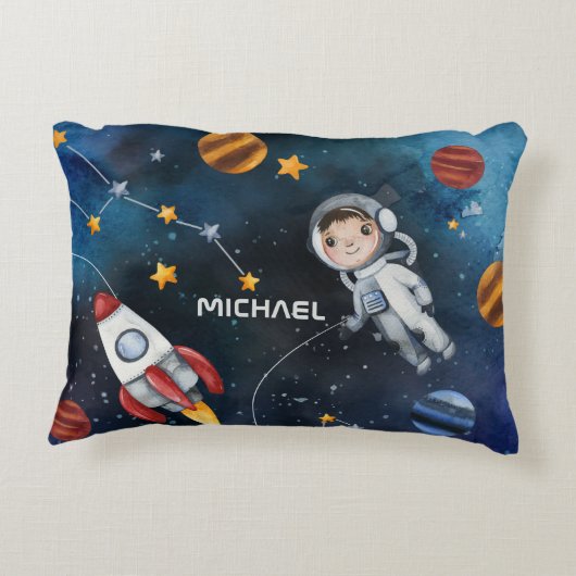 宇宙パーソナライズされた宇宙飛行士シャトル アクセントクッション (裏面)