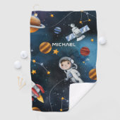 宇宙パーソナライズされた宇宙飛行士シャトル ゴルフタオル (インサイチュ)