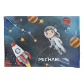 宇宙パーソナライズされた宇宙飛行士シャトル 枕カバー (正面)