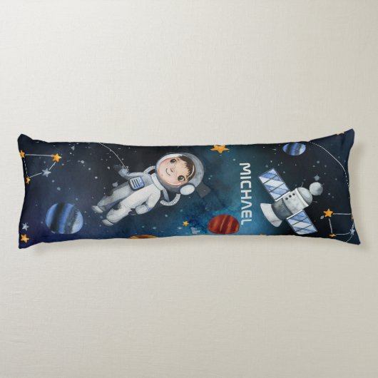 宇宙パーソナライズされた宇宙飛行士天文学 ボディピロー (裏面)