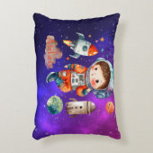 宇宙パーソナライズされた宇宙飛行士枕 アクセントクッション (正面(垂直))