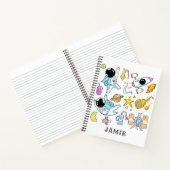 宇宙パーソナライズされた宇宙飛行士 ノートブック (内部)