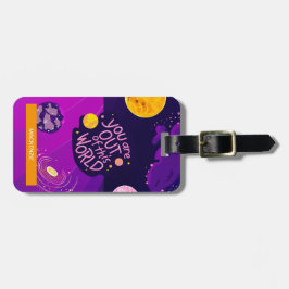 宇宙パーソナライズされた引用文ラゲッジタグ ラゲッジタグ