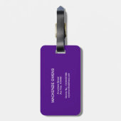 宇宙パーソナライズされた引用文ラゲッジタグ ラゲッジタグ (裏面縦)