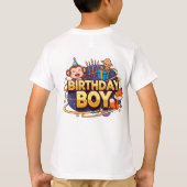宇宙パーティーのお誕生日おめでとう Tシャツ (裏面)