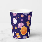 宇宙パーティーカップの動物 紙コップ (裏面)