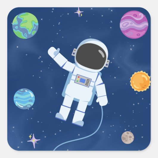 宇宙パーティー収集！ スクエアシール (正面)